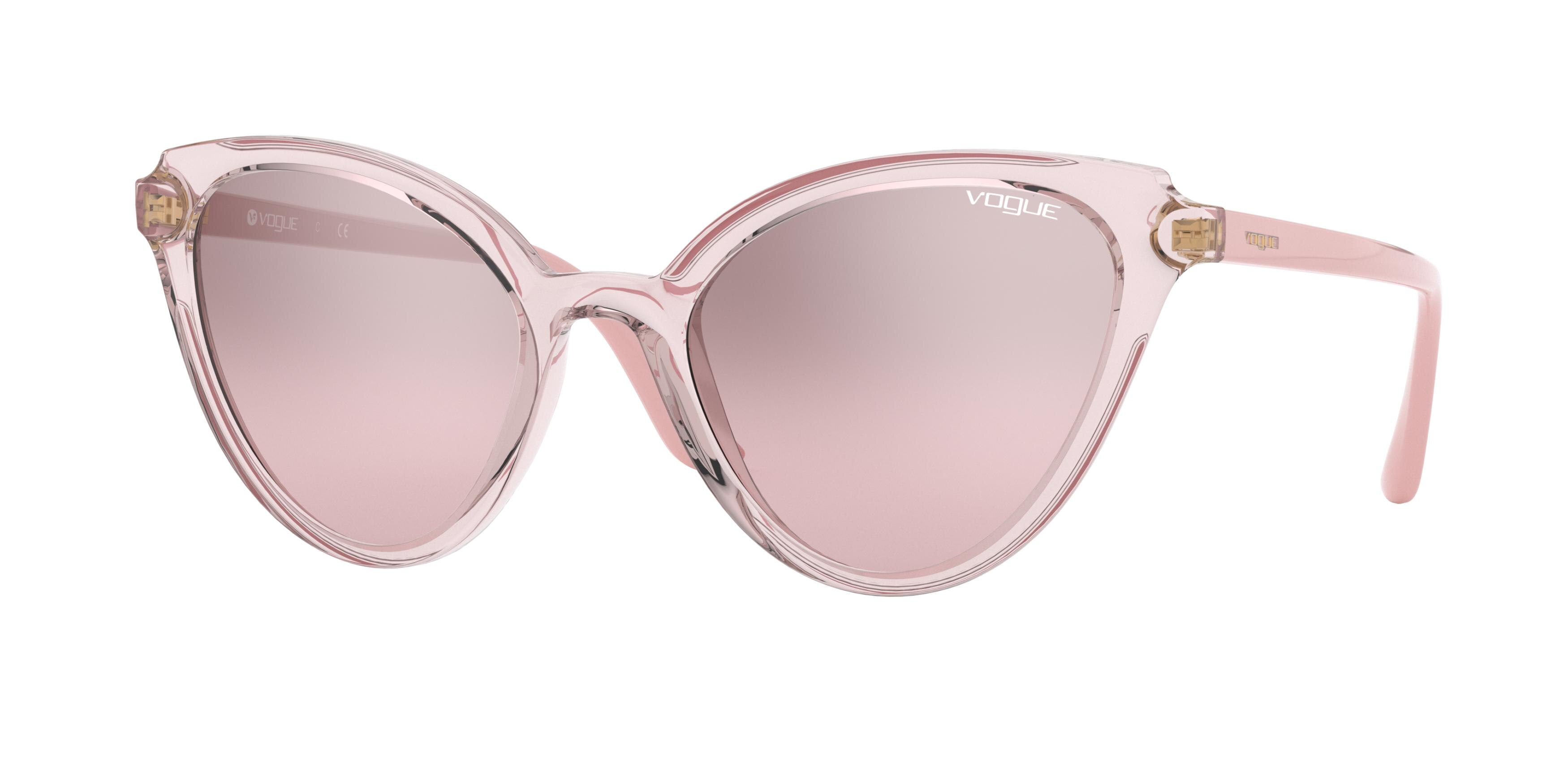  light brown mirror silver grad/transparent pink/pink