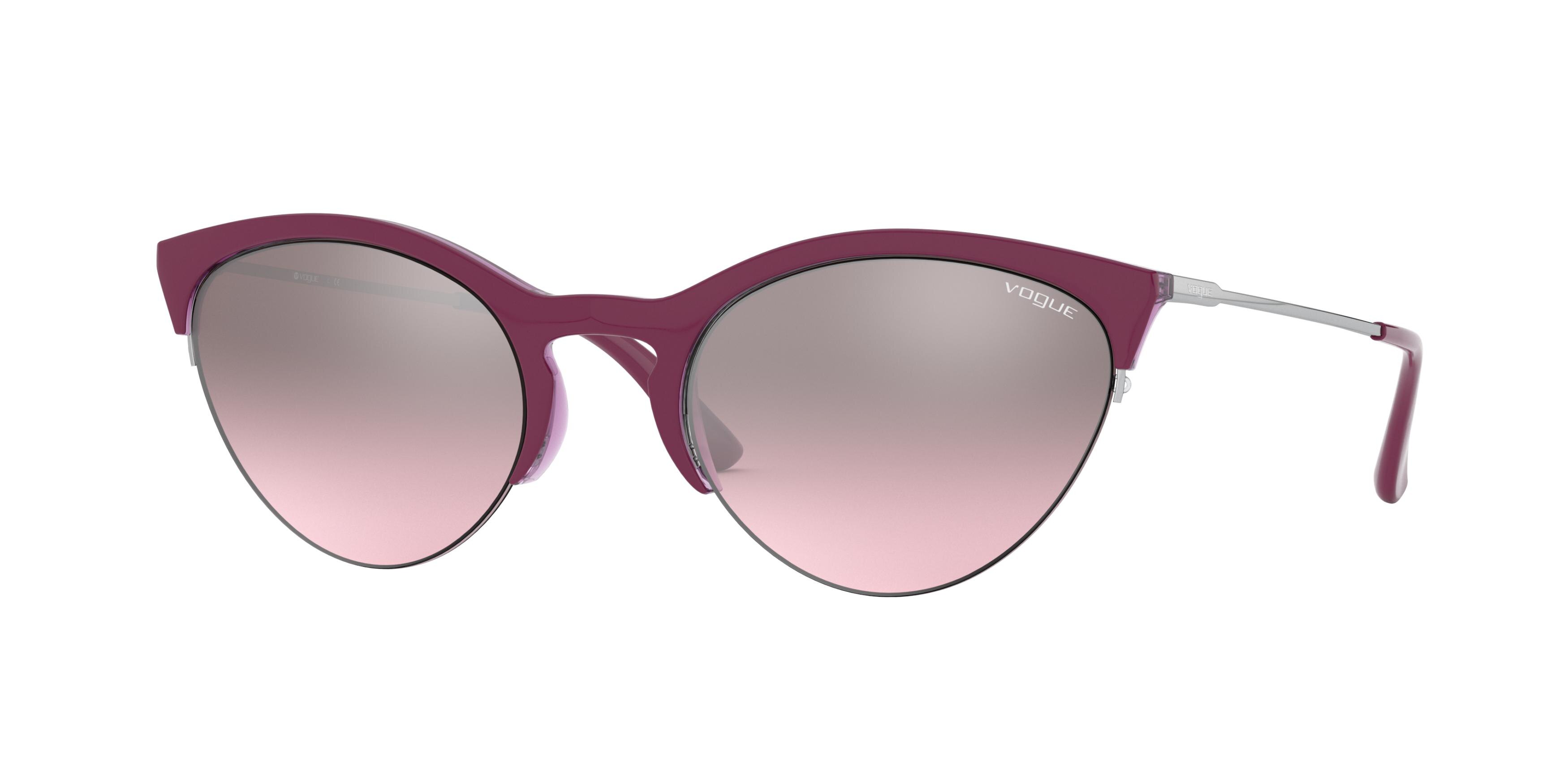  pink mirror silver gradient/top cyclamen/transp lilac