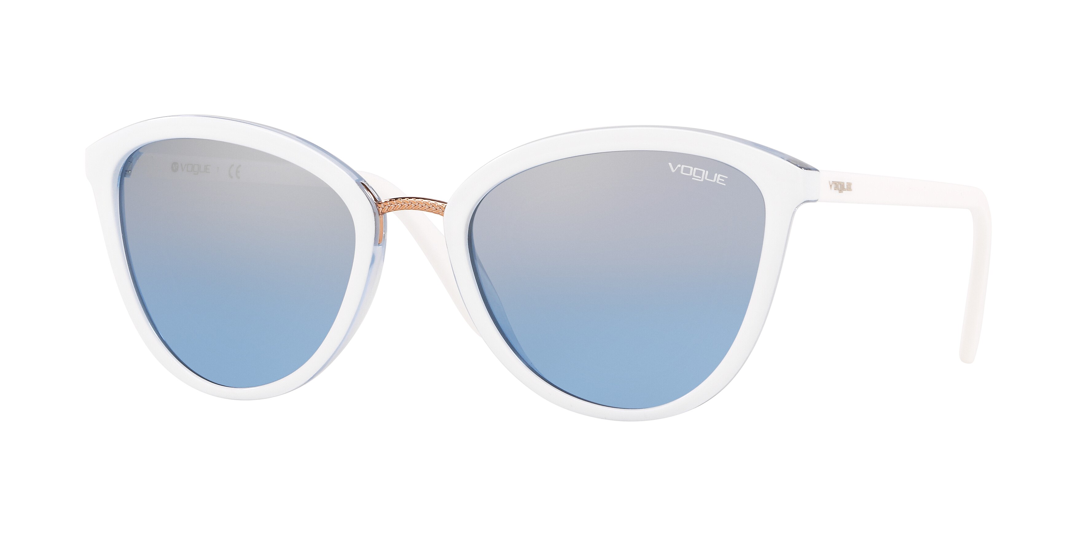  light blue mirror silver grad/top white/azure