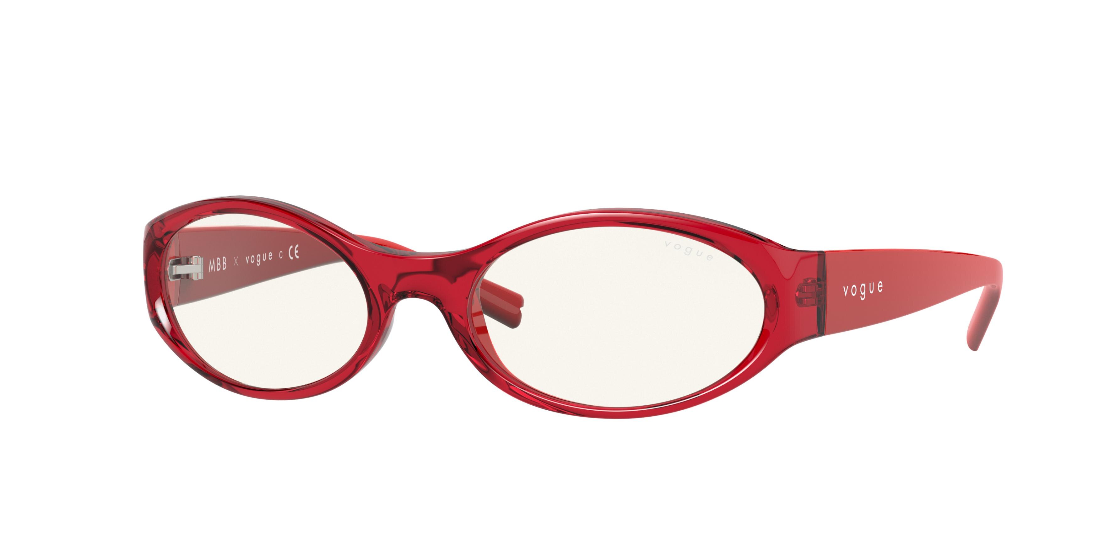  clear ar/transparent red