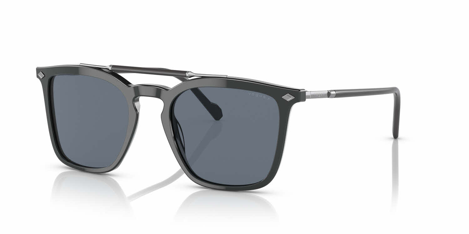  clear lens/grey blue polar flash silver