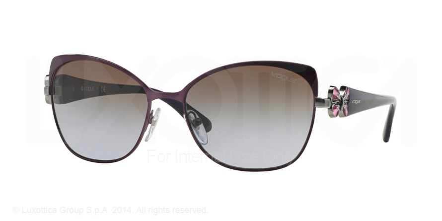  violet gradient brown/matte brushed bordeaux