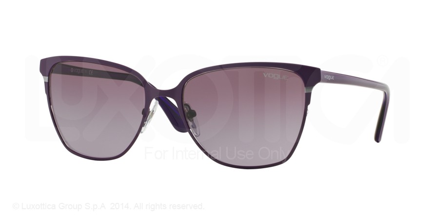  clear/matte brushed violet