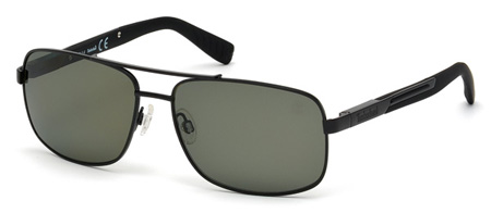  matte black/green polarized