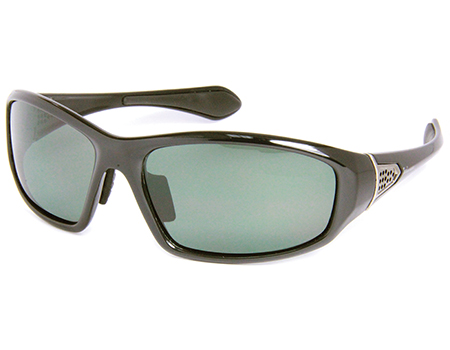  shiny black/green polarized