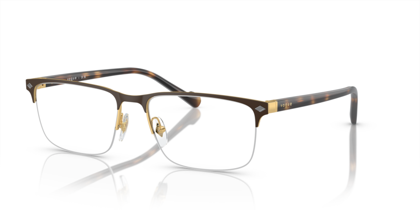  demo lens/top matte brown/gold