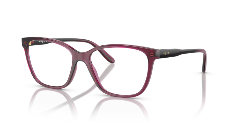  demo lens/transparent dark cherry