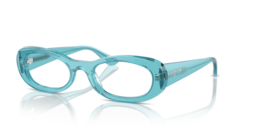  demo lens/transparent torquoise