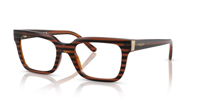  demo lens/striped brown havana