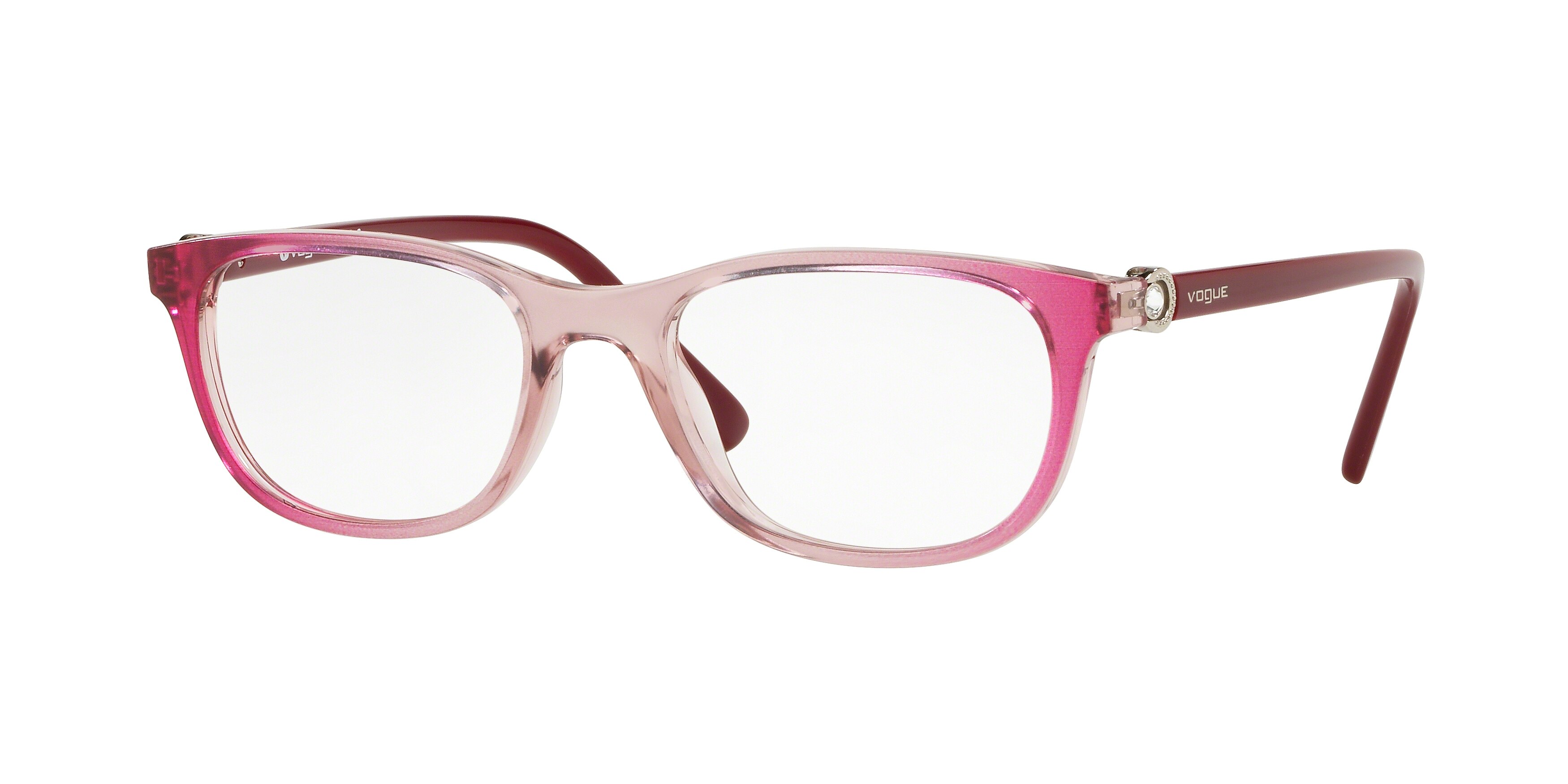  clear/tr light pink grad fuxia