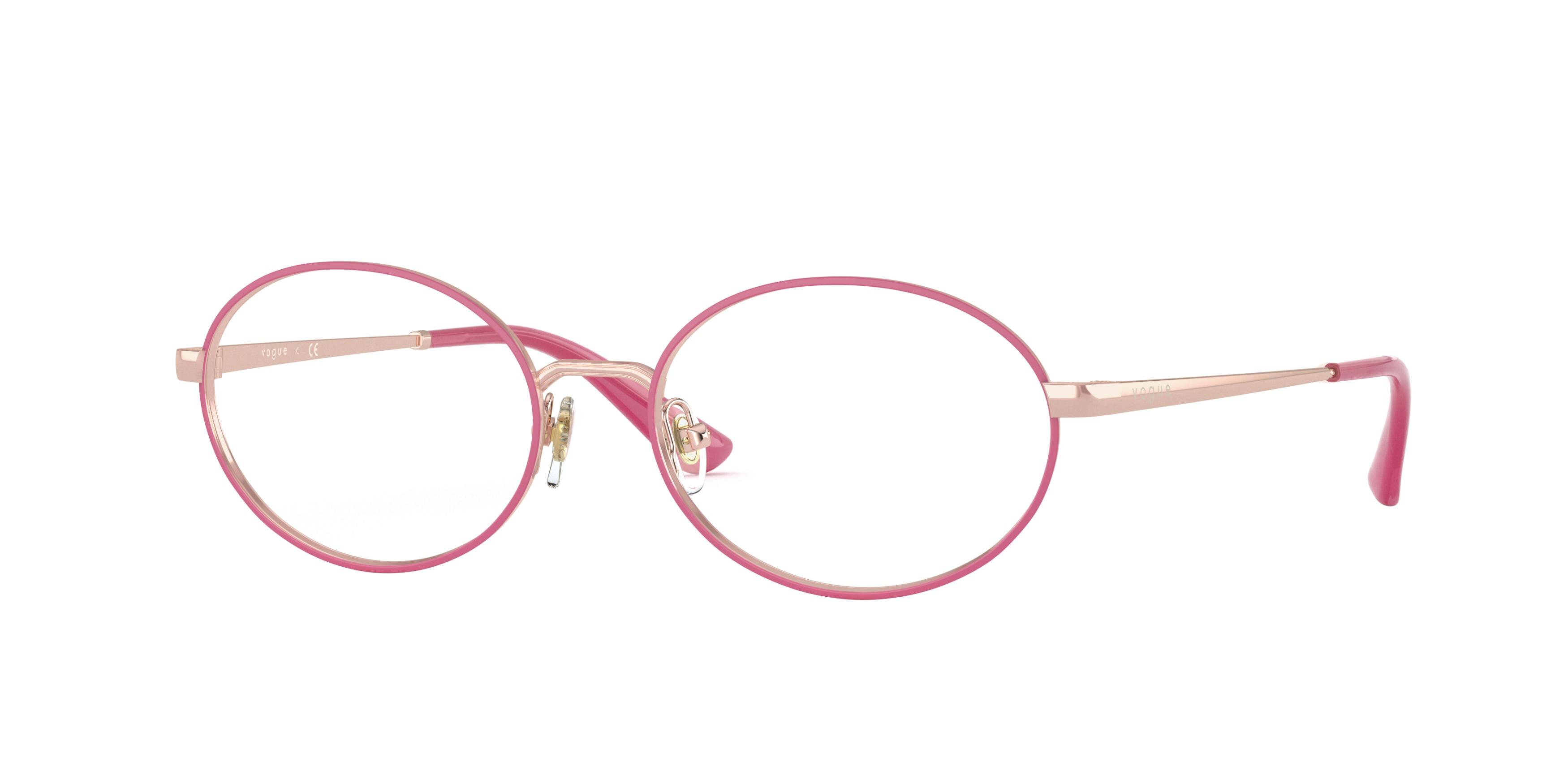  clear/rose goldfuxia