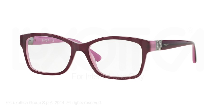  clear/eggplant violetopal pink