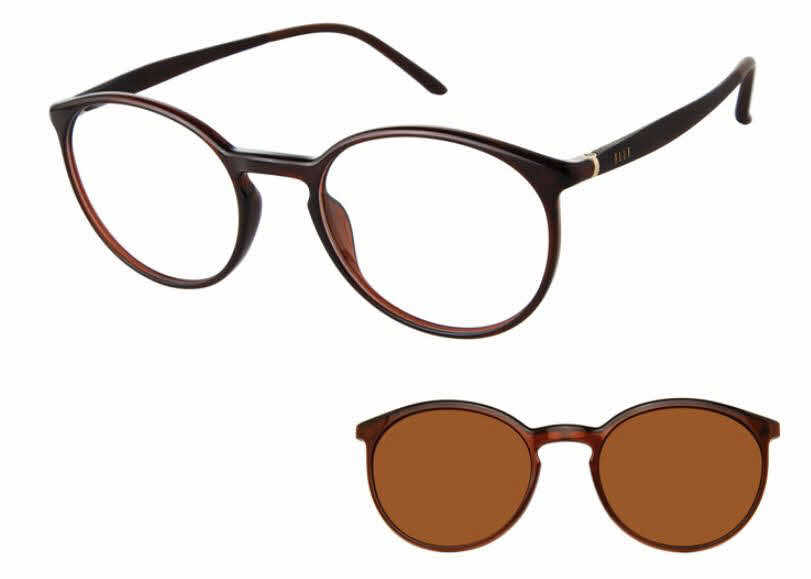 ELLE 13543 WITH CLIP ON LENS BROWN