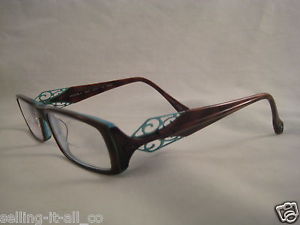  clear/teal brown