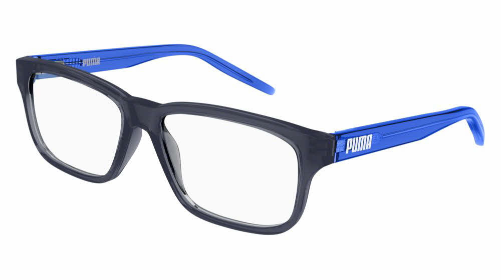  clear lens/shiny transparent dark blue size 51