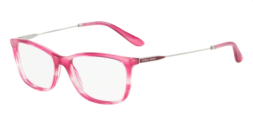  clear/striped fuxia