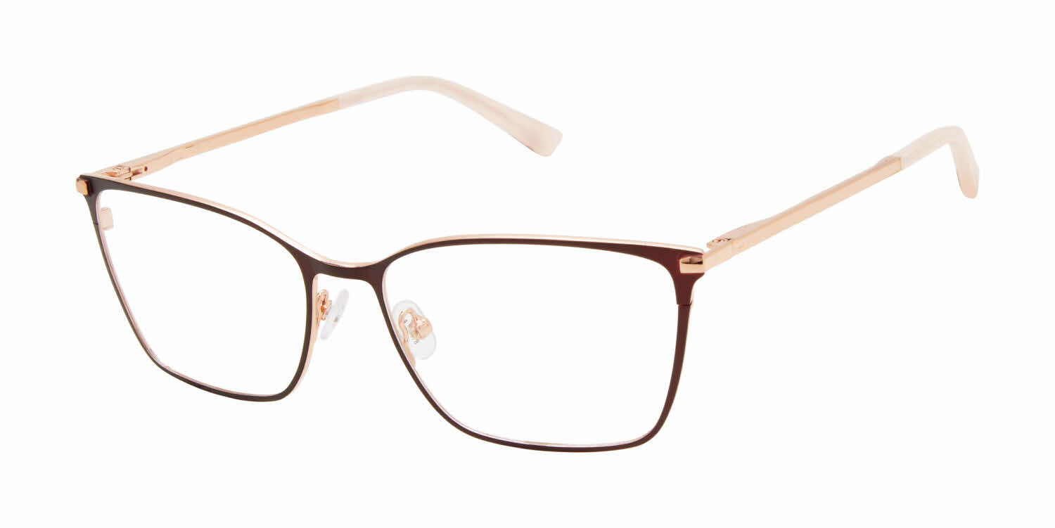  clear lens/brown rose gold