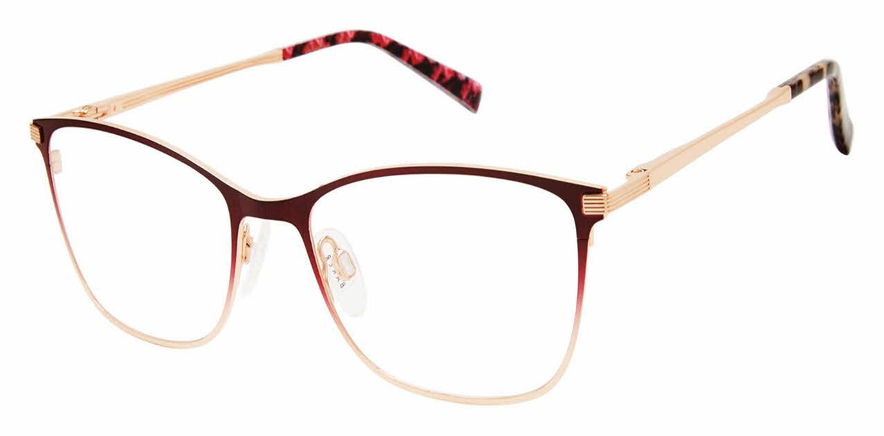  clear lens/burgundy