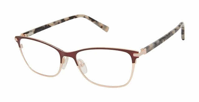  rose gold/burgundy
