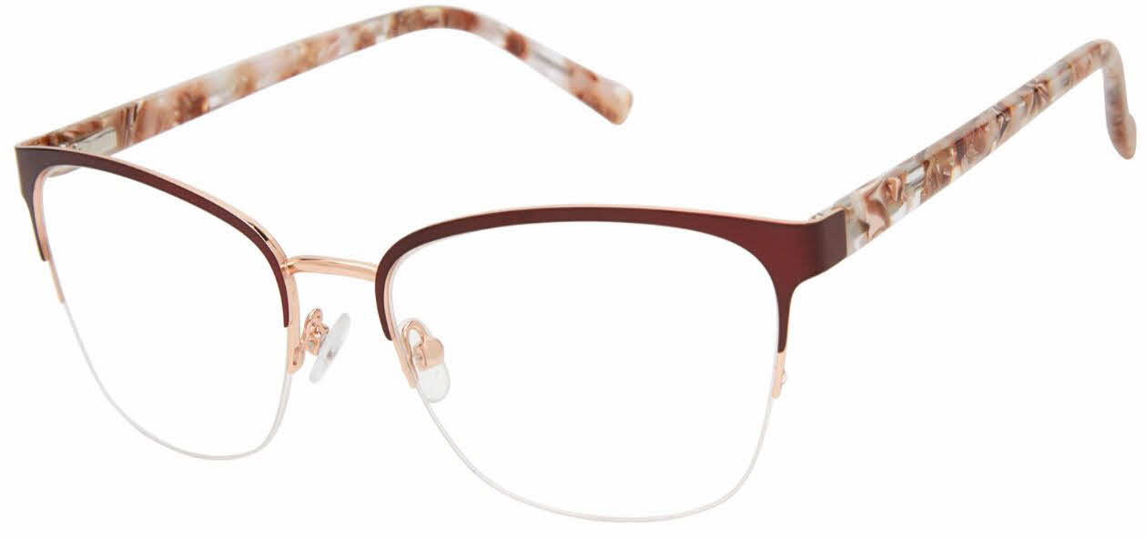  clear lens/burgundy