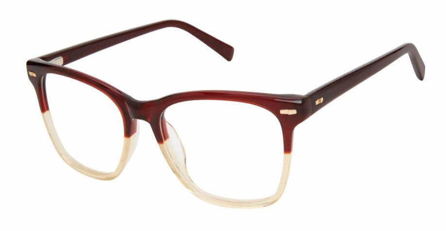  clear lens/burgundy