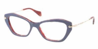  top blue/red havana clear