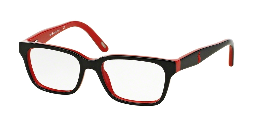  clear/black red