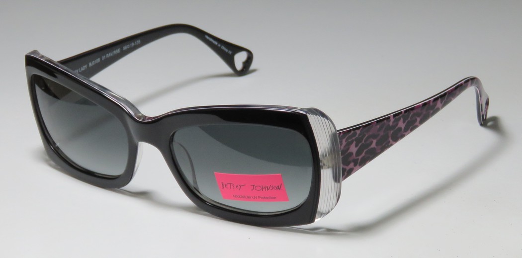  black/transparent/pink cheetah