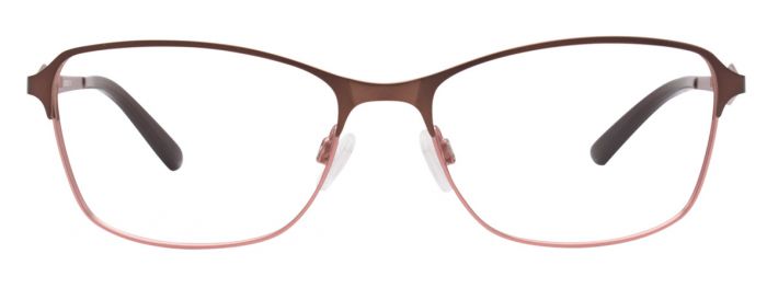  clear/satin brown light pink