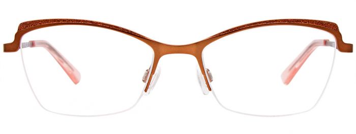  clear/satin brown