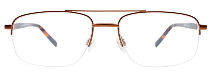  clear/brown brushed metal black