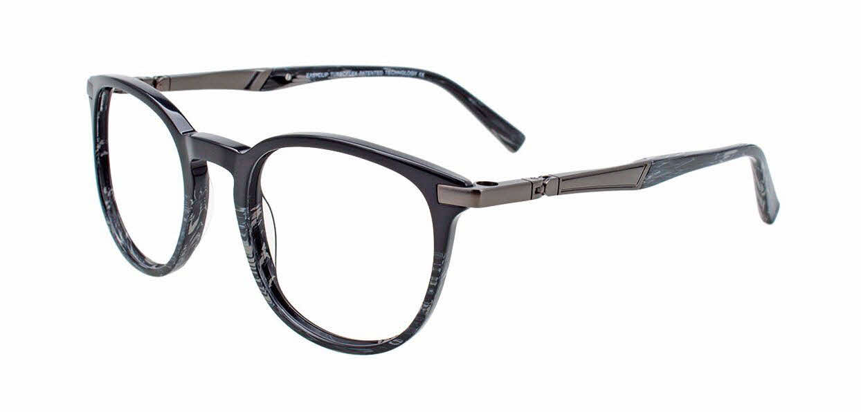  clear lens/black marbled light grey black with polarized clip on lens