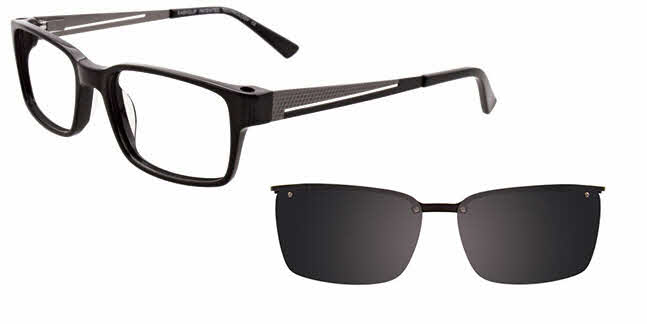  clear lens/black with grey clip polarized