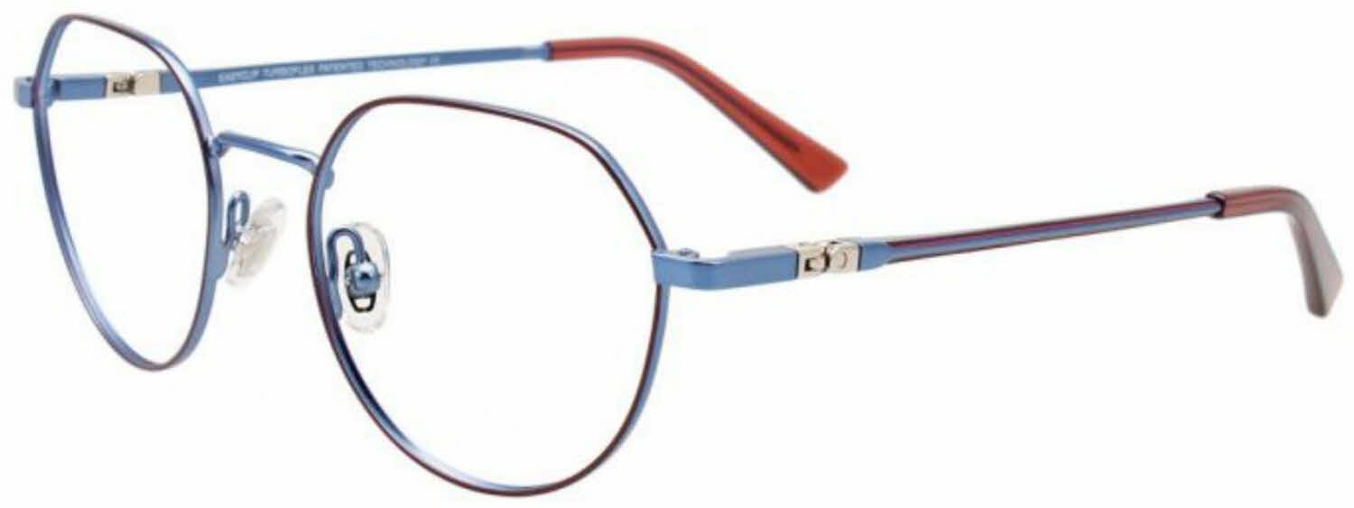  clear lens/brown satin blue