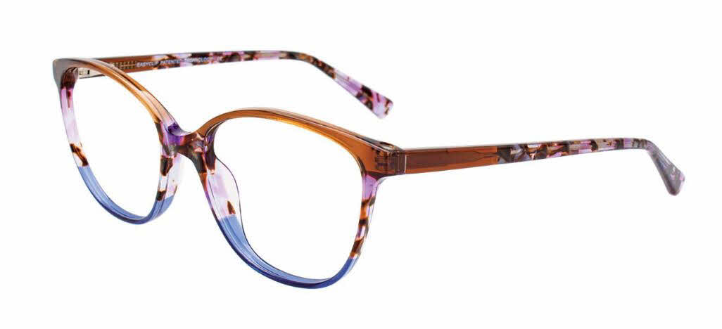  clear lens/brown crystal demi purple blue crystal with polarized clip on lens