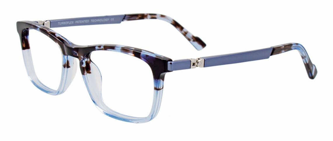  clear lens/demi blue crystal blue