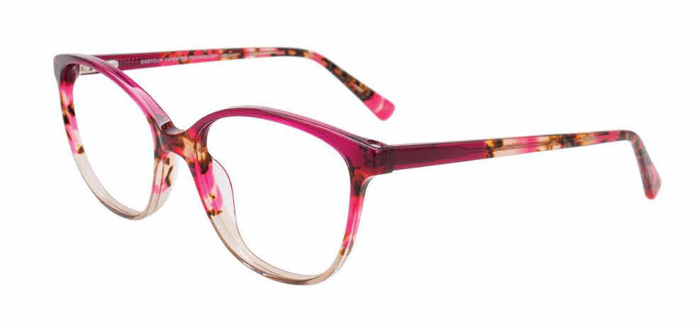  clear lens/fuchsia crystal demi pink beige crystal with polarized clip on lens