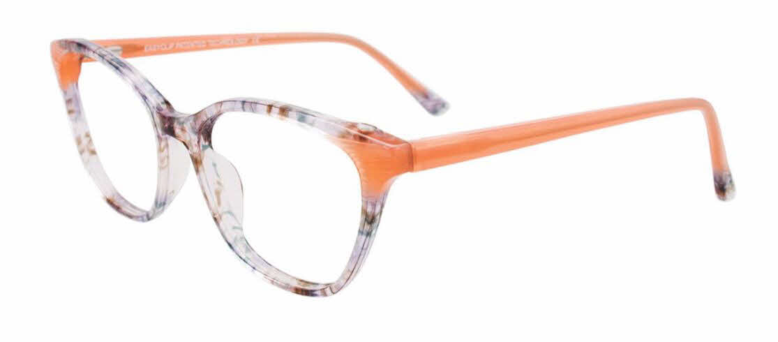  clear lens/light coral crystal light grey marbled