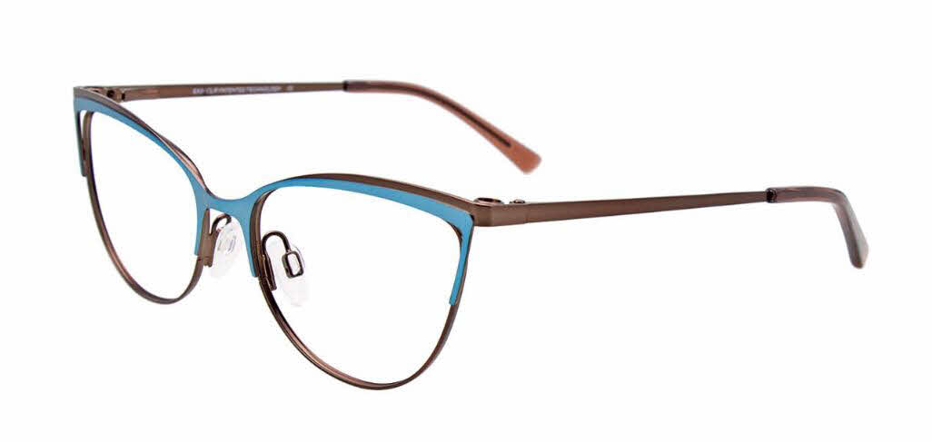  clear lens/matt blue matt dark brown with polarized clip on lens