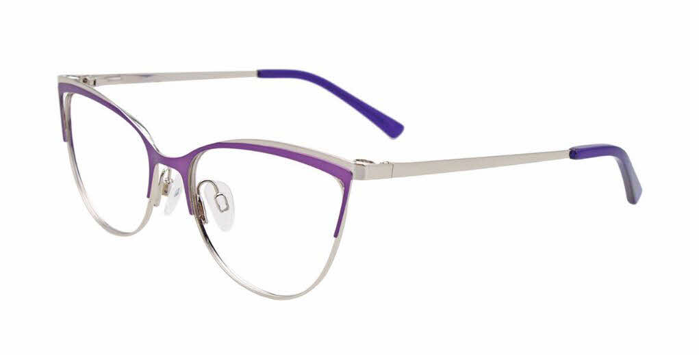  clear lens/matt purple shiny gold with polarized clip on lens