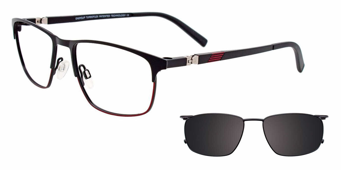  clear lens/matte black satin red