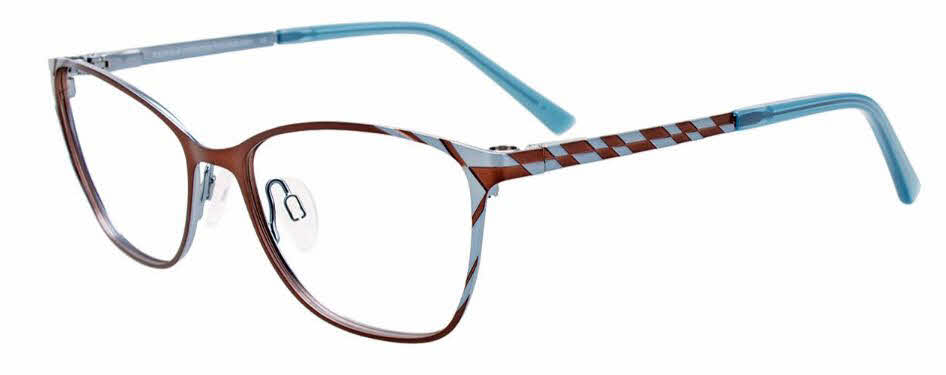  clear lens/satin brown blue