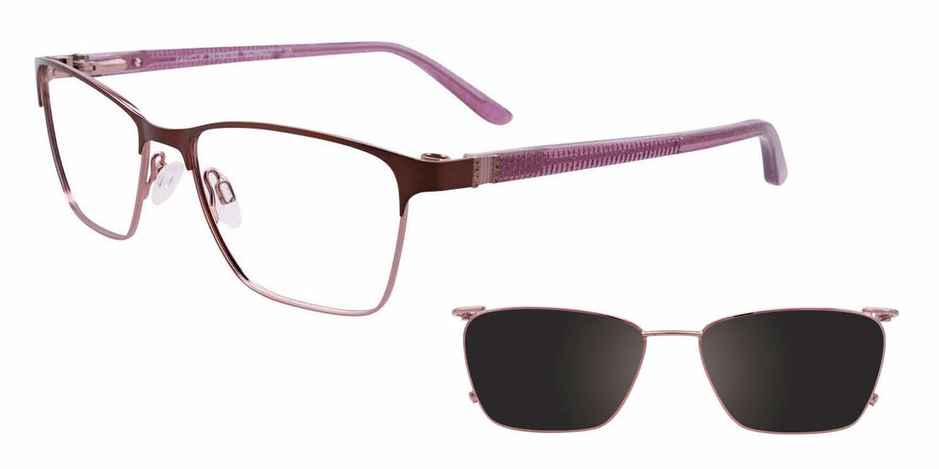  clear lens/satin brown light purple w