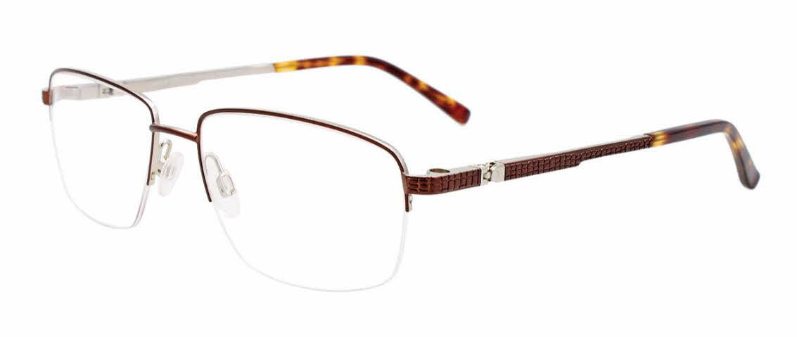  clear lens/satin brown matte silver