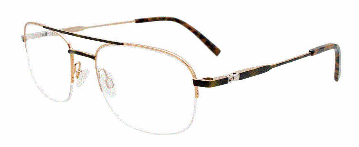  clear lens/satin brown marbled gold