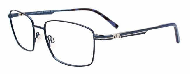  clear lens/satin dark blue steel