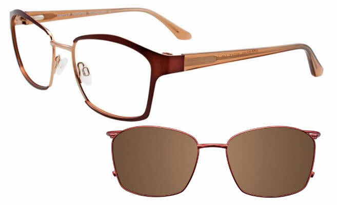  clear lens/satin dark brown shiny gold