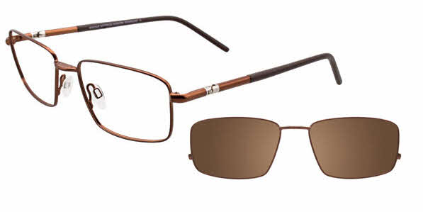  clear lens/satin dark brown w