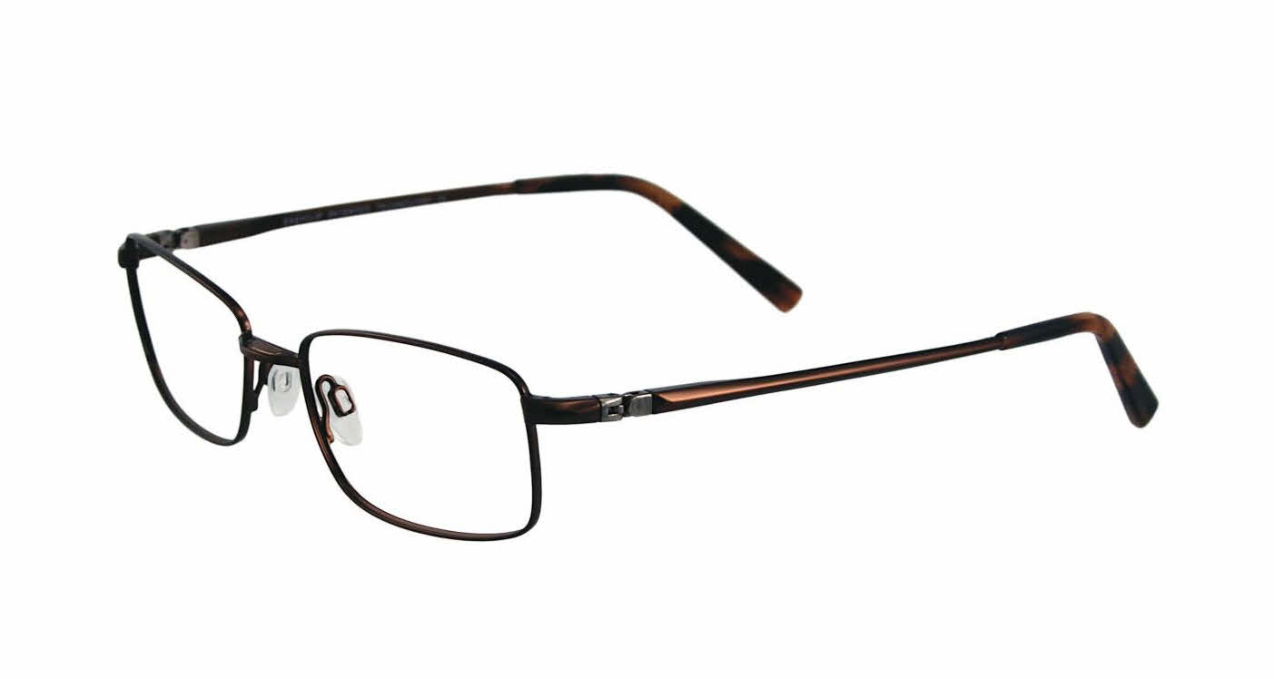  clear lens/satin dark chocolate brown with polarized clip on lens