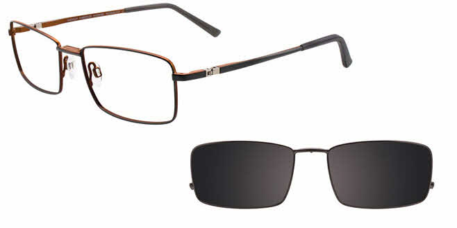  clear lens/satin grey and satin bronze with grey clip polarized